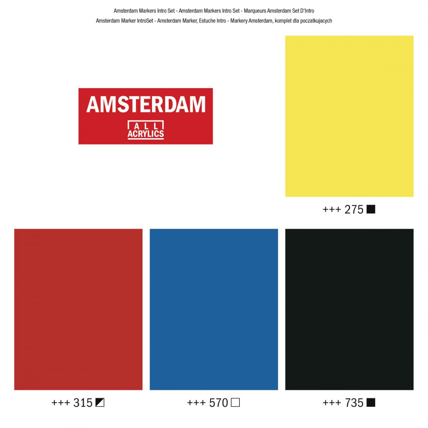 Amsterdam acrylové  popisovače 4 ks