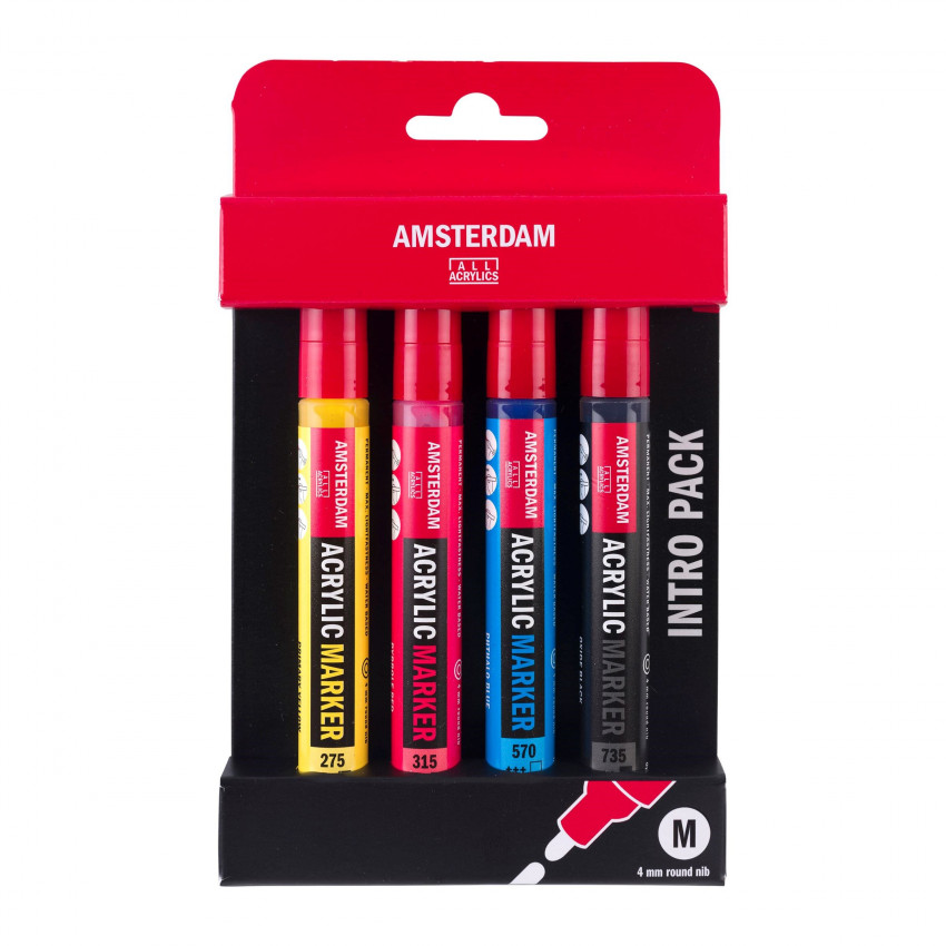 Amsterdam acrylové  popisovače 4 ks