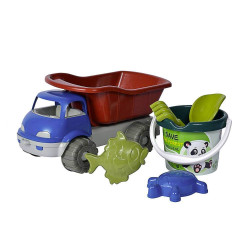 Auto do piesku, vedierko, formičky Androni z recyklovaného plastu
