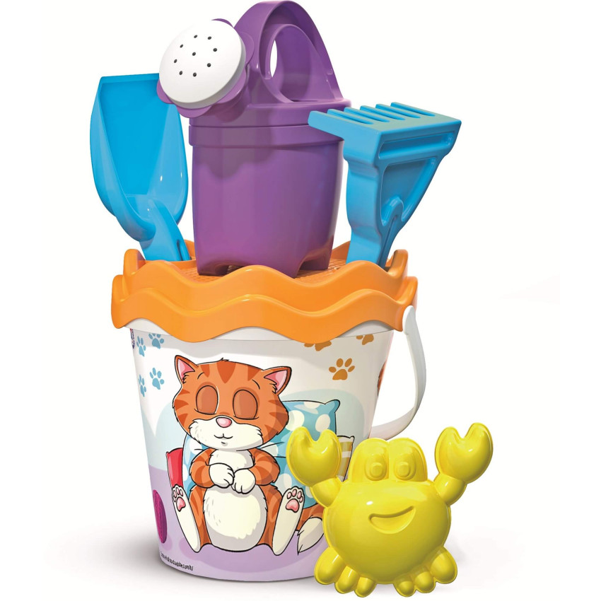 Vedierko Androni set do piesku Mačka 17cm