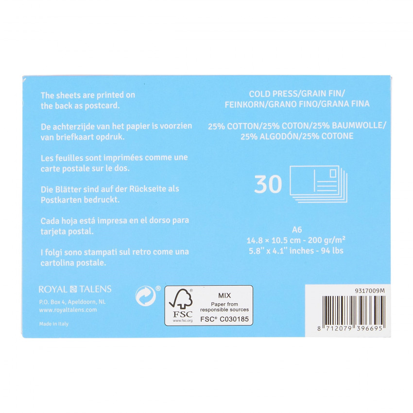 Talens Art Creation Skicár pohľadnice 30ks