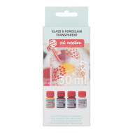 Talens art creation Farby na sklo, porcelán v sade 4x30ml