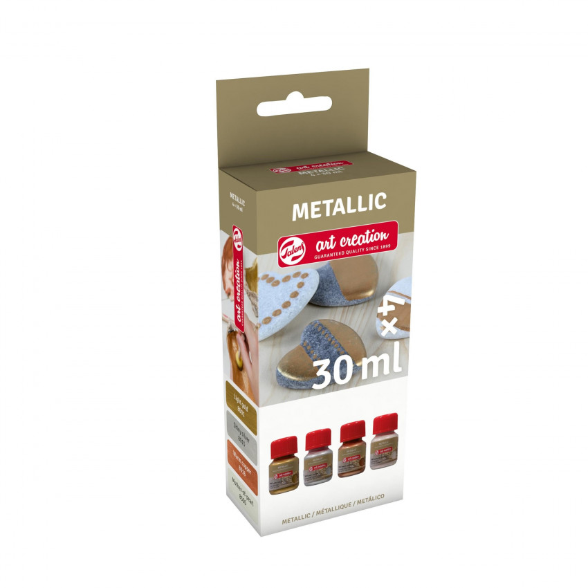 Talens art creation Farby metalické sada 4x30ml