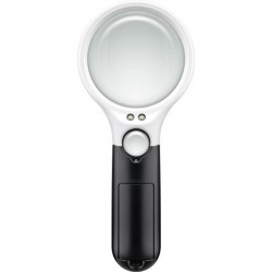 Lupa / lupa ( 1,75x / 12,25x ) na čítanie s GOOBAY 41255 LED podsvietením