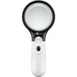 Lupa / lupa ( 1,75x / 12,25x ) na čítanie s GOOBAY 41255 LED podsvietením