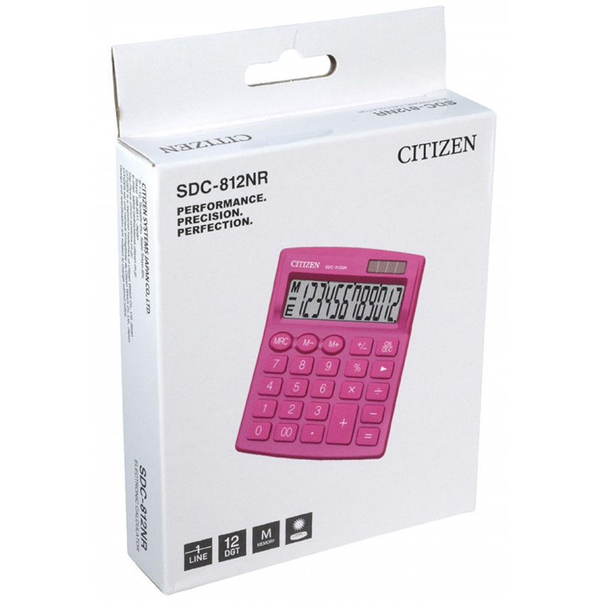 Citizen 12 Kalkulačka miestna ružová