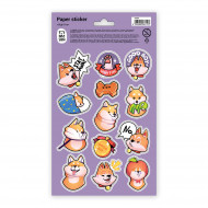 Samolepky MESHU 12x21cm, 13 nálepiek líška