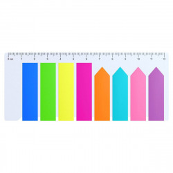 Indexové záložky Berlingo s pravítkom, 8 x 25 listov, 12 x 42 mm