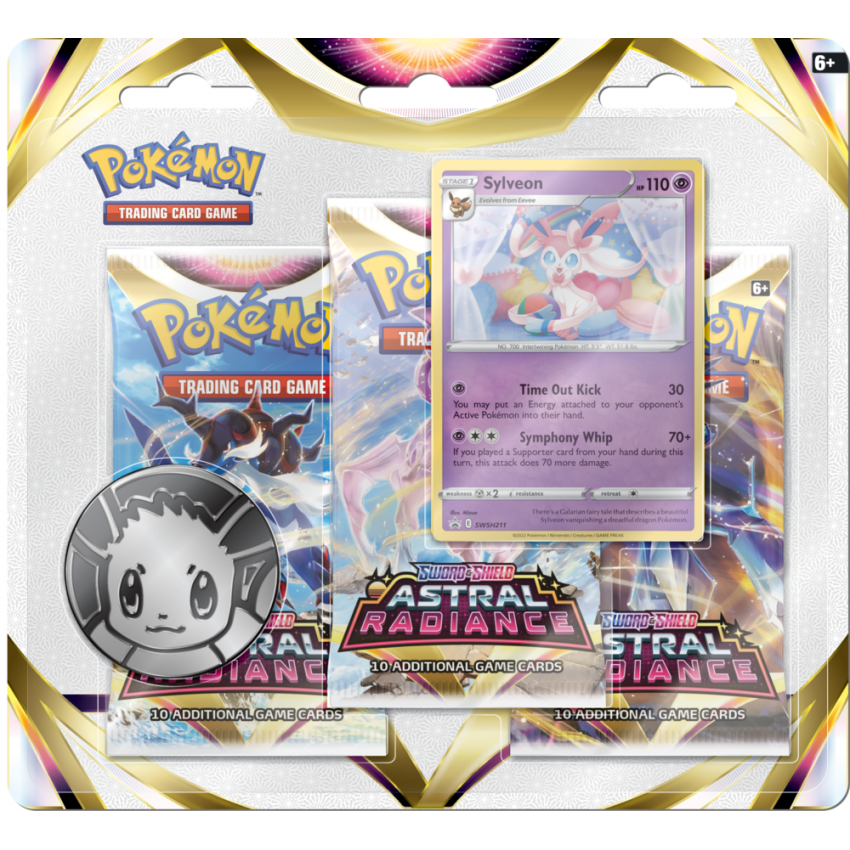 Pokémon TCG: SWSH10 Astral Radiance - 3 Blister Booster