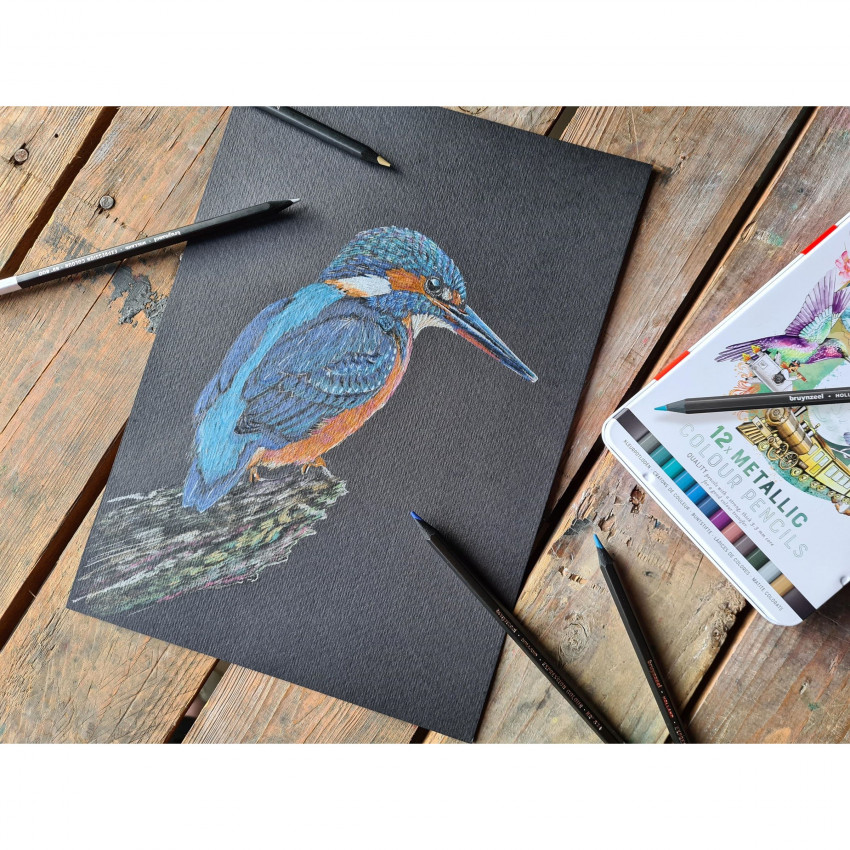 Bruynzeel metalické farbičky v kovovom obale 12ks