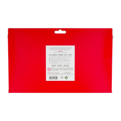 Bruynzeel Kids Super Stamp Felt Tips mega pečiatkové fixi sada, 10ks