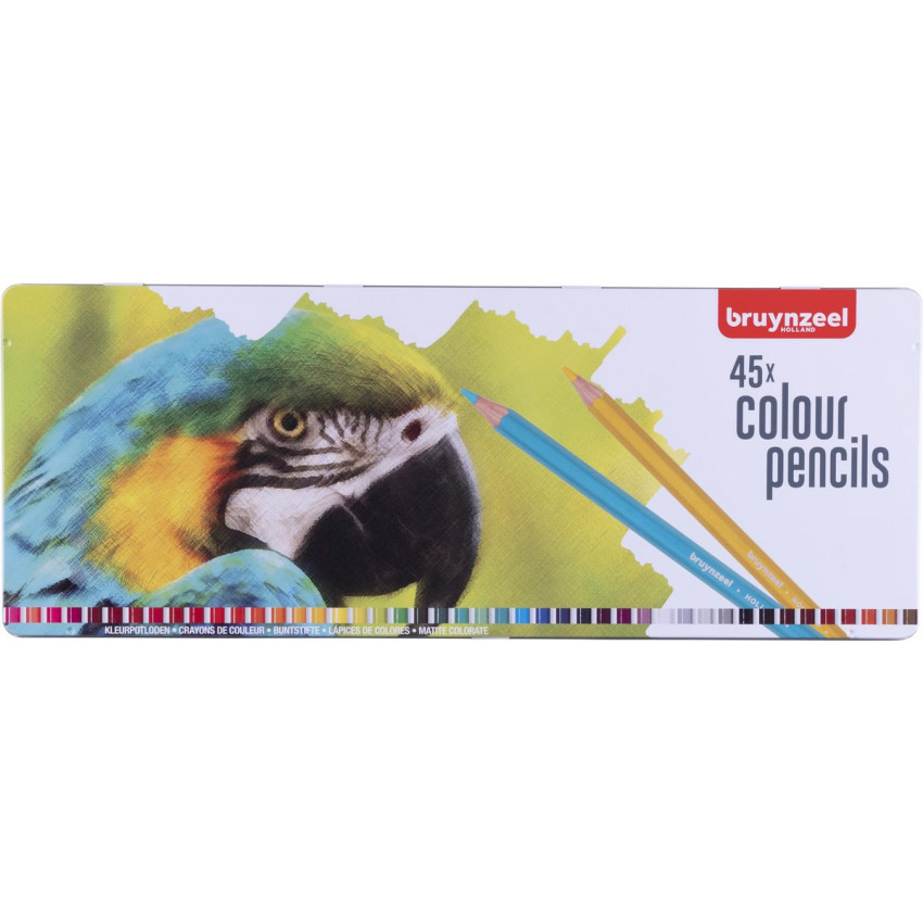 Bruynzeel Parrot sada farbičiek, 45ks