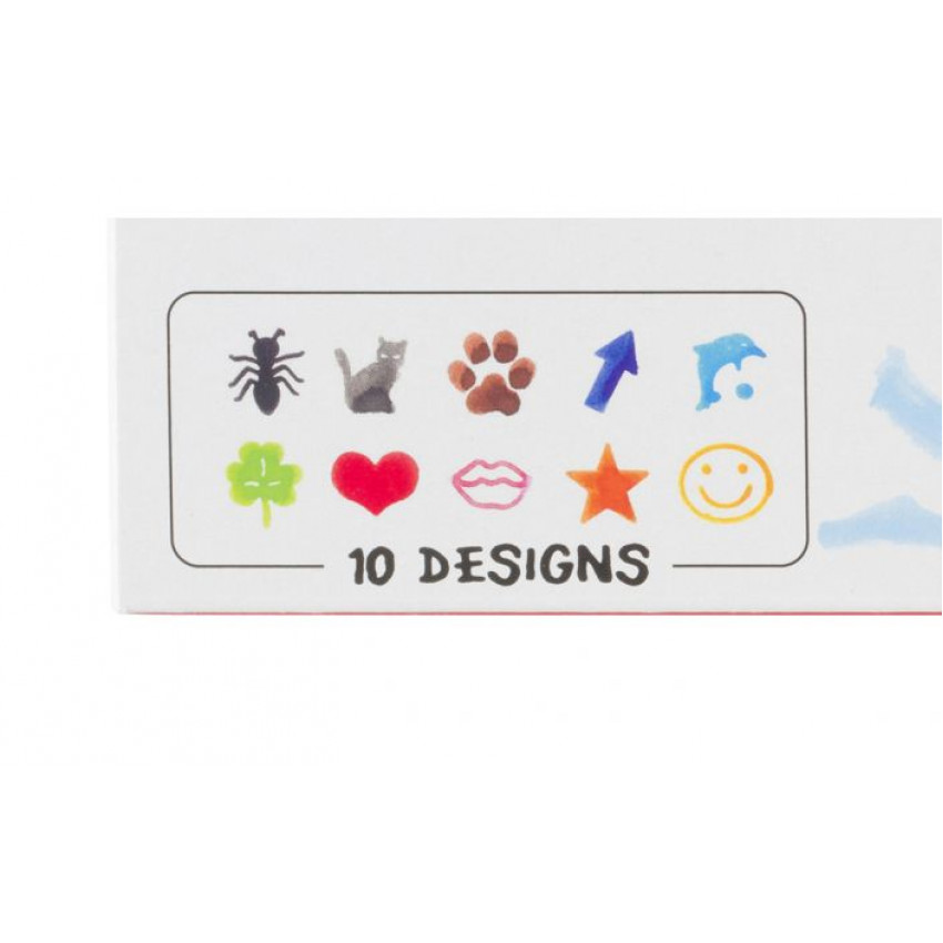 Bruynzeel Kids Super Stamp Felt Tips mega pečiatkové fixi sada, 10ks