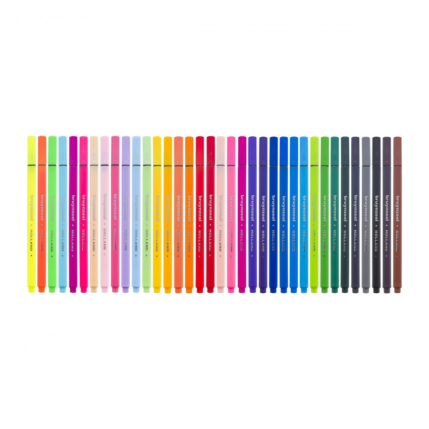 Bruynzeel Fineliner set jemných pier, 36ks 