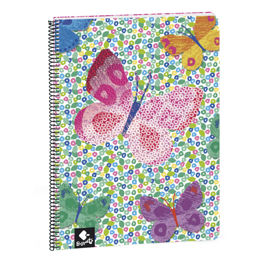 Busquets Blok špirála A4 80 listový Motýľ