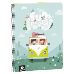 Busquets Blok špirála A4 80 listový Fun Friends