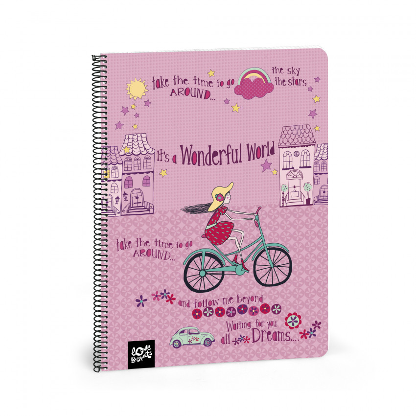 blok špirála do školy, zošity