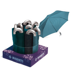 Busquets skladací dáždnik stredne tyrkysový 