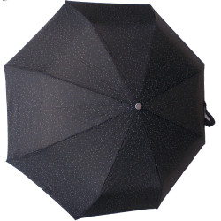 Busquets skladací dáždnik čierny bodkovaný
