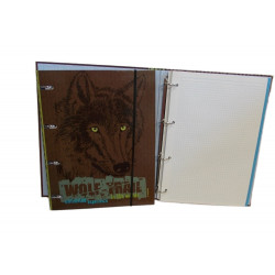 Karisblok A4 s gumičkou-Wolf