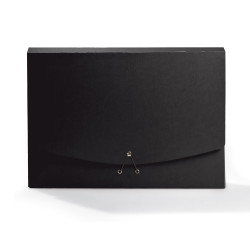 Busquets kartónový exklusiv box s gumičkou čierny