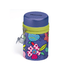 K-7253 Púzdro zips látkové malé-mix