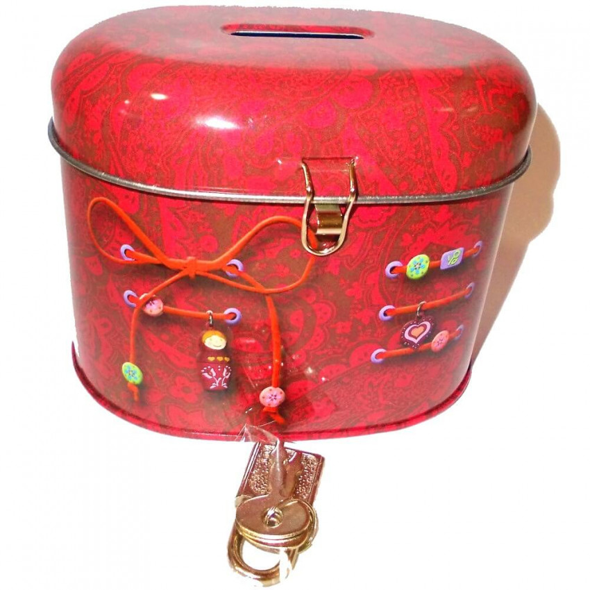 Busquets pokladnička kovová so zámkom