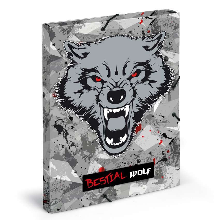 Busquets Školské dosky s gumičkou Besial wolf 1, A4