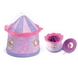 Šperkovnica látková so zrkadlom