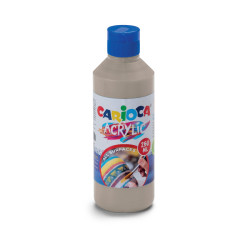 Akrylová farba metalická prémiovej kvality Carioca 250 ml strieborná
