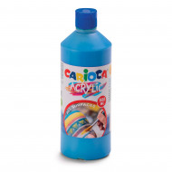Akrylová farba prémiovej kvality Carioca 500ml modrá