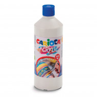 Akrylová farba prémiovej kvality Carioca 500ml biela