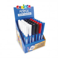 Sada akrylových štetcových fixiek základné farby 36ks