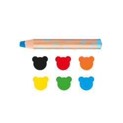 BABY voskovky  3v1: ceruzka, vosk a akvarel v jednej pastelke 6 ks