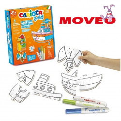 BABY zjednodušené puzzle Loď pre deti Carioca od 24 mesiacov