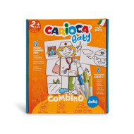 BABY CoMbino vyfarbovacie kombinovateľné kartičky - príbehy Doktor, Sestrička