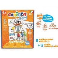 BABY CoMbino vyfarbovacie kombinovateľné kartičky - príbehy Doktor, Sestrička