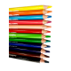 Farbičky Colored Pencils MAXI trojhranné, drevené, nelámavé 12ks farbičky s výraznou stopou, sýte farby, do škôlky