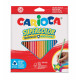 Farbičky SUPERCOLOR trojhranné, nelámavé Carioca 24ks farbičky, pastelky, nelámavé farbičky, viacfarebné farbičky