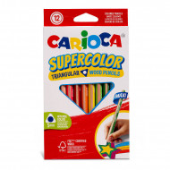 Farbičky SUPERCOLOR MAXI trojhranné 12 ks