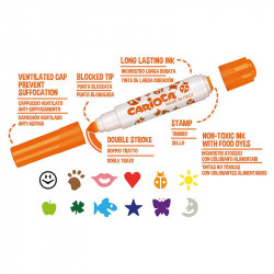 Fixky s pečiatkou Carioca Stamp Markers 12 ks