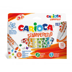 Fixky s pečiatkou Carioca Stamp Markers 12 ks