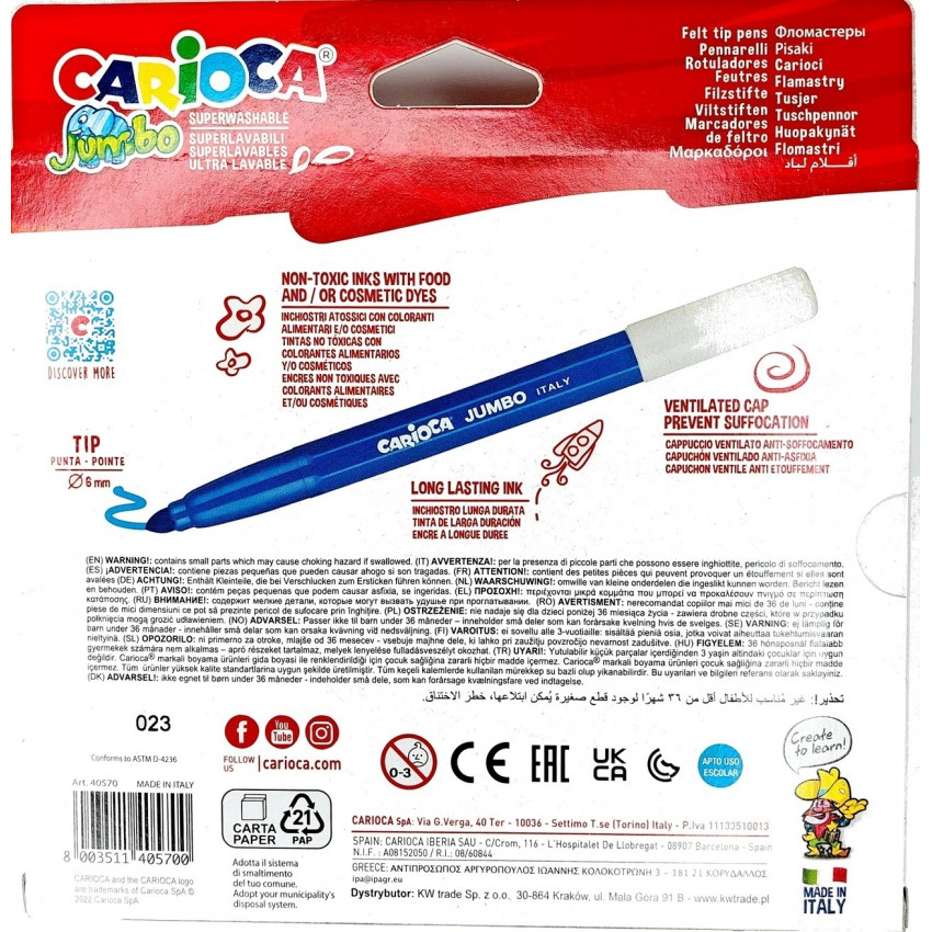 Fixy Jumbo Carioca 24 ks