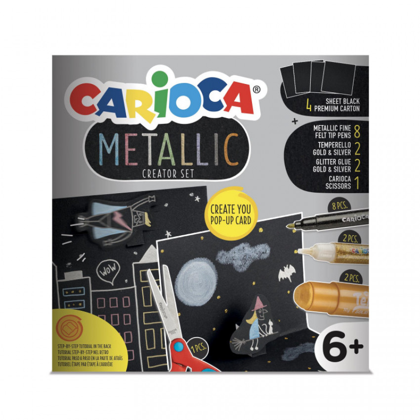 Metalická kreatívna sada POP UP creator Carioca
