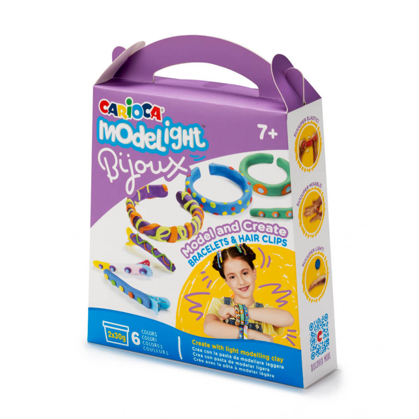 Modelovacia sada BIJOUX - náramky a sponky do vlasov Carioca Modelovacia sada BIJOUX - náramky a zponky do vlasov Carioca
