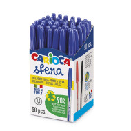 Gulôčkové pero ECO  modré - Carioca Sfera 50 ks