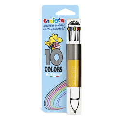Gulôčkové pero s 10 fluo farbami Carioca