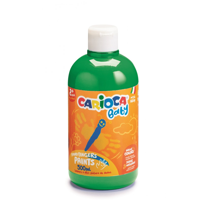 Prstová farba Baby Carioca 500ml zelená