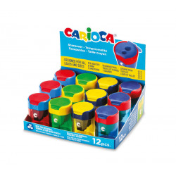 Farebné strúhatko so zásobníkom s dvojitým otvorom 12ks