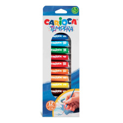 Temperové farby Carioca 12 ml 12 ks 